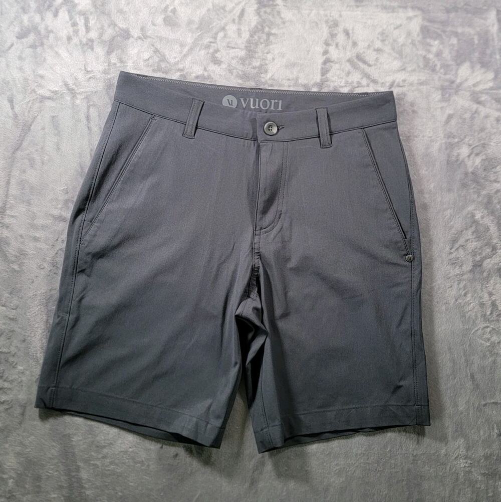 Vuori Mens 28 Chino Meta Shorts V379 Gray 8"
